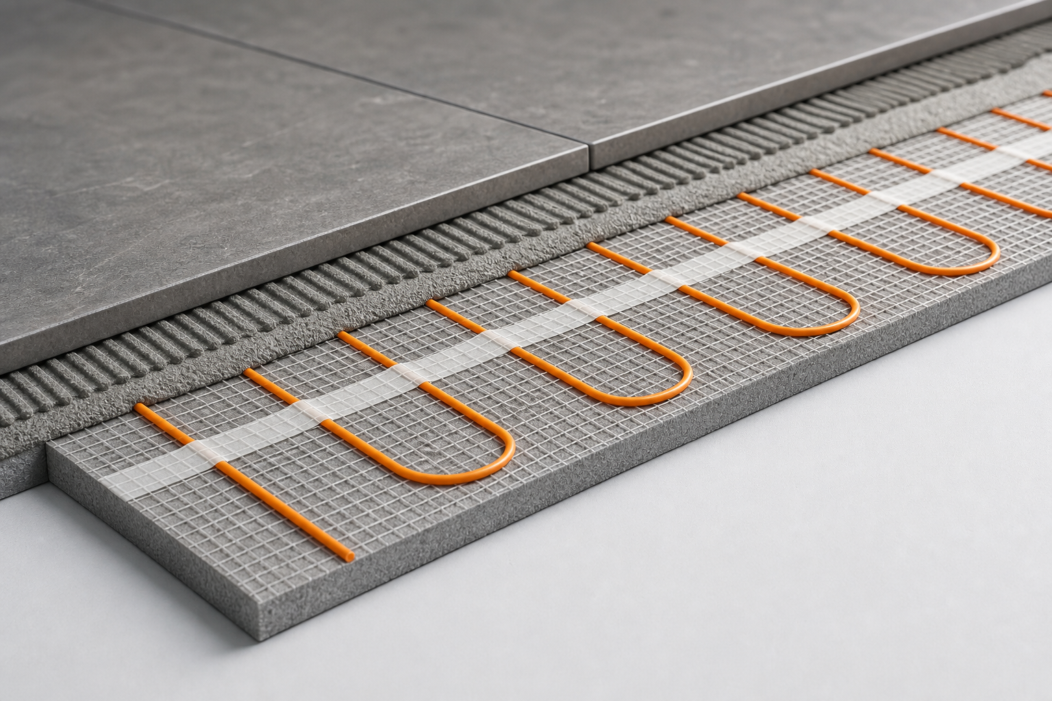Тонкий теплый пол iTherm MAT под плитку — минимальный подъём уровня пола