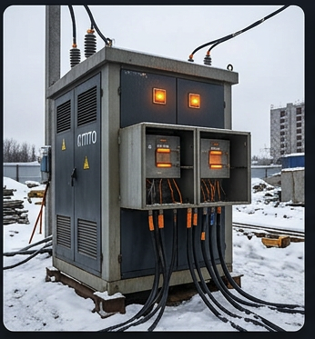 Щит управления трансформаторной станцией прогрева бетона КТПТО